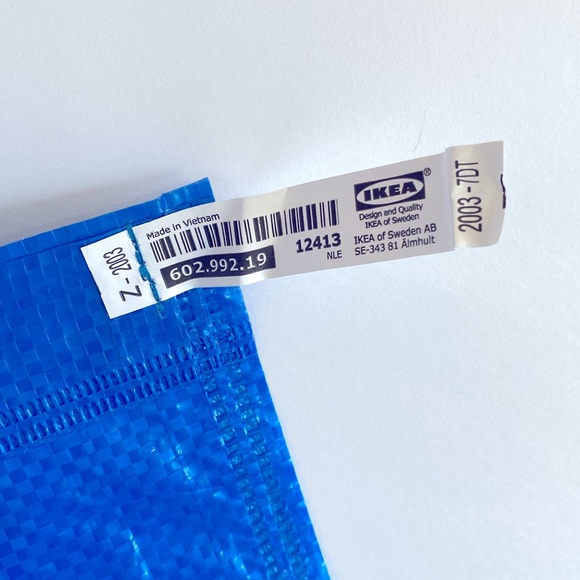 IKEA (set of 10) BRAND NEW XL BLUE TOTE BAG. FRAKTA SHOPPING BAG. 172.283.40 - Picture 11 of 11
